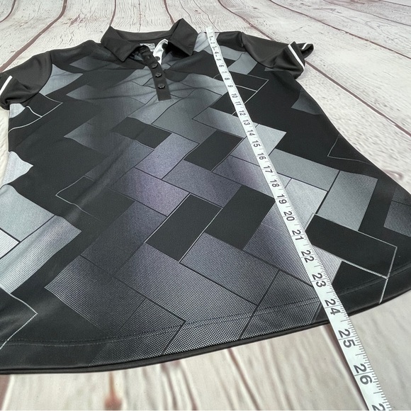 CALLAWAY Black and Gray Golf Opti Dri Polo Shirt, Size M - Picture 9 of 12